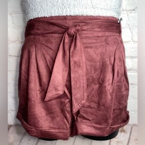 Faux Suede Shorts